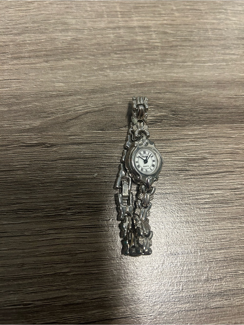 Silver Chain Bracelet japan movement Watch sm wrist 7”